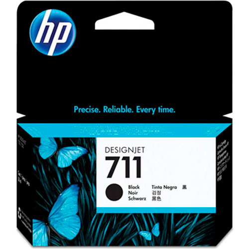 Cartucho HP 711 38ml Black, T520 T120 T530 T130 ORIGINAL