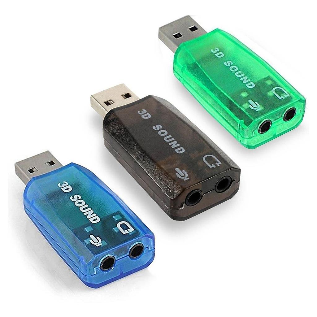 Tarjeta de Sonido Usb 5.1 Canales Adaptador Audio Virtual 