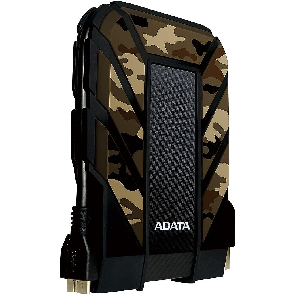 Disco duro EXTERNO ADATA 2.5&quot; HD710MPRO, 2Tb, 3.1, Usb, Anti golpes, Anti agua,  Camouflaje, Nuevo