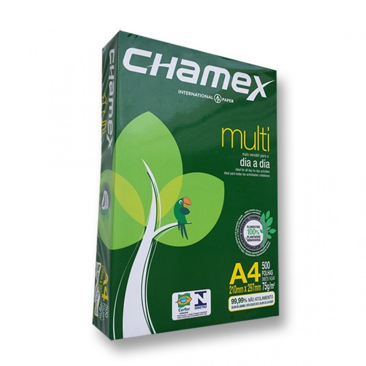 Resma Papel Bond CHAMEX A4 500 Hojas, 75 gramos, Ultra blanco