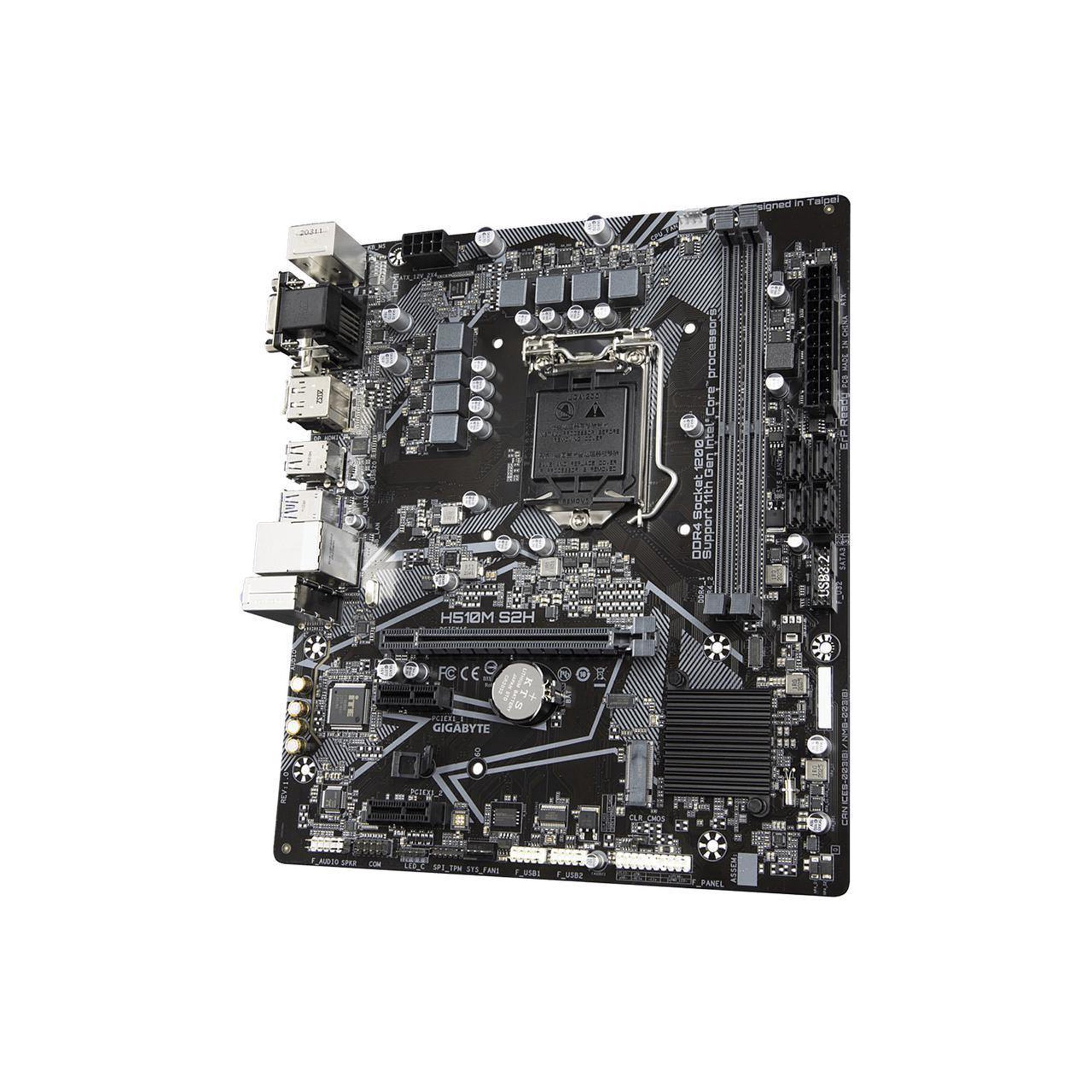 Mainboard Gigabyte H510M H, LGA1200, 10Th y 11Th, M.2, Usb 3.2, VGA, HDMI, DP, Nuevo, Sellado